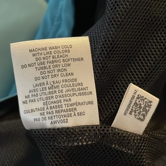 Adidas  Climaproof Wind Light Blue Navy Quarter Zip Pullover‎ Windbreaker Medium - Picture 10 of 10